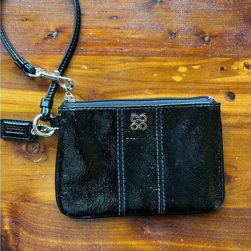 Black Coach Wristlet